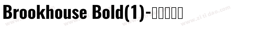 Brookhouse Bold(1)字体转换